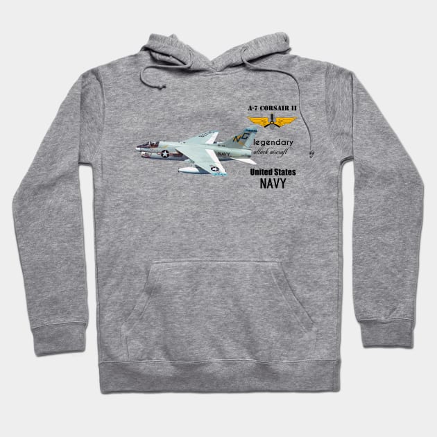 A-7 Corsair II Hoodie by sibosssr